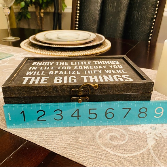 Inspirational Wood Treasure Jewelry Storage Box - Picture 5 of 8